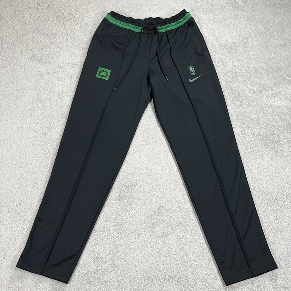 Nike Boston Celtics Track Pants Mens Medium Black Dri Fit Tracksuit NBA Training - Picture 1 of 14